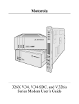 Motorola and V.32bis User`s guide