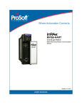 ProSoft Technology ProSoft 1560 User manual