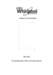 Sherwood 2100 Freestanding Instruction manual