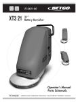 BETCO XT3 21 Operator`s manual
