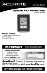 AcuRite 1602RX Instruction manual