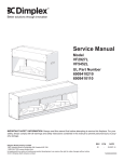 Dimplex VF5452L Service manual