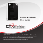 CTX Virtual Technologies VK200 KEYFOB User guide
