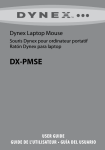 Dynex DX-PMSE - Optical Laptop Mouse User guide