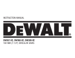 DeWalt DW369 Instruction manual