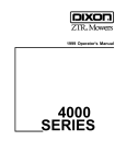 Dixon ZTR 4426 Operator`s manual