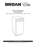 Broan 15XESS Service manual