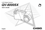 Casio QV-8000SX User`s guide