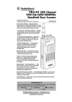 Radio Shack PRO-89 Owner`s manual