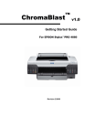 Epson ChromaBlast v1.0 User manual
