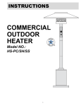 AZ Patio Heaters Patio Heater Instruction manual