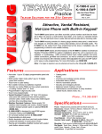 Viking K-1900-8 Specifications