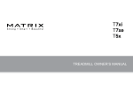 Matrix Treadmill Owner`s manual