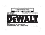 DeWalt DCV580 Instruction manual