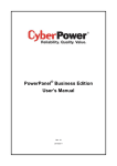 CyberPower PDU20SW8RNET User`s manual