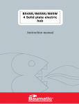 Baumatic B65SS User manual