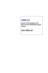 Advantech AIMB-341 User manual