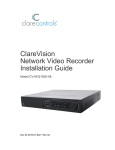 Clare Controls ClareVision Installation guide