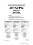 Alpine MRX-M50 Owner`s manual