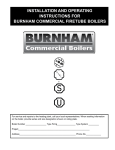 Burnham operating and Operating instructions