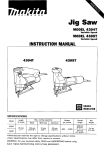 Makita 4304T Instruction manual