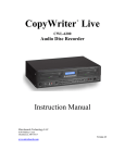 MicroBoards Technology CWL-6200 Instruction manual