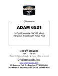 CyberResearch ADAM 6521 User`s manual
