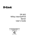 D-Link DP-802 User`s guide