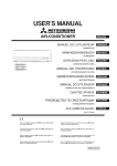 Mitsubishi SRK63ZM-S User`s manual