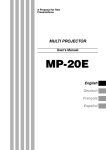 Avio MP-15E User`s manual