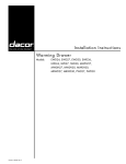 Dacor PWD27 Specifications