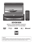 Dual XDVD8183 Owner`s manual