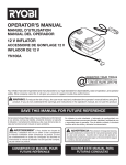 Ryobi YN100A Operator`s manual