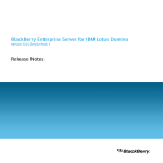 BlackBerry Enterprise Server for IBM Lotus Domino - 5.0.1