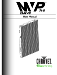 Chauvet MVP Ta8 Curve User manual