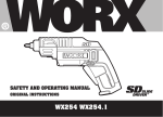 Worx WX254L Instruction manual