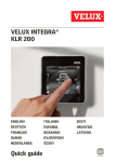Quick guide VELUX INTEGRA® KLR 200