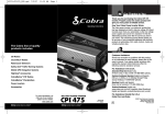 Cobra CPI 475 Operating instructions