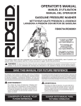 RIDGID RD80991 Operator`s manual