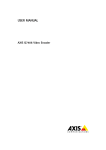 Axis Q7406 User manual