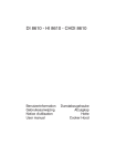 AEG Electrolux CHDI 8610 User manual