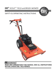 Country Home Products DR SCOUT DR SCOUT FIELD and BRUSH MOWER Operating instructions