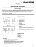 Aiphone CommunCenter Specifications