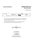 Cross Technologies 2015-24 Instruction manual