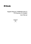 D-Link PCI-Express X4 User manual