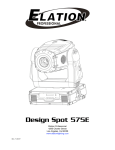 Elation DESIGN SPOT 575E Specifications