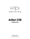 Avital 3100 Installation guide