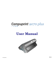 Compuprint 9070 plus User manual