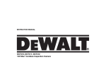 DeWalt DCT412 Instruction manual