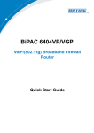 Billion BIPAC-74x GE Series User`s manual